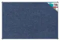 Parrot Bulletin Board Ribbed Aluminium Frame, 1800mm x 1200mm (BD0668) - Blue image
