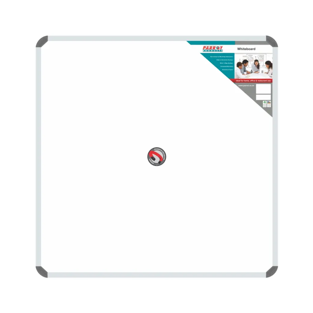 Parrot Standard Magnetic Whiteboard, 1200mm x 1200mm (BD0952)
