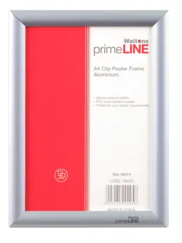 Waltons Primeline Aluminium Clip Poster Frame A4