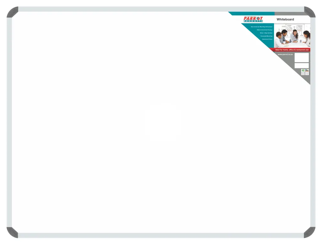 Parrot Standard Non-Magnetic Whiteboard, 1000mm x 1000mm (BD1244)