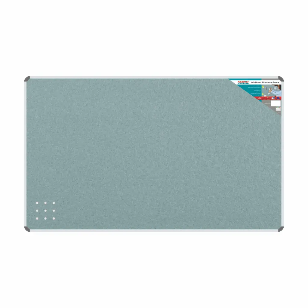 Parrot Info Board Aluminium Frame, 2000mm x 1200mm (BD0770) - Grey