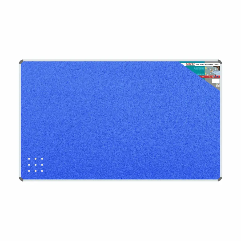 Parrot Info Board Aluminium Frame, 2000mm x 1200mm (BD0770) - Royal Blue
