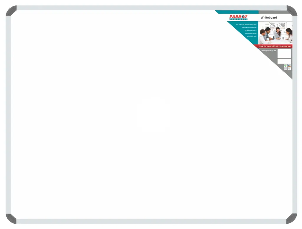 Parrot Standard Non-Magnetic Whiteboard, 1200mm x 1200mm (BD1252)