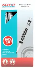 Parrot Marker Whiteboard Slimline Pw2001 (Pack 10) - Black image