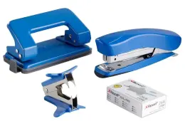 Rexel Desk Top Kit - 105 Stapler + Punch + Straple Extractor + No 56 Staples