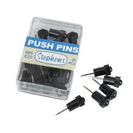 Push Pins E20 Box 20 - Black