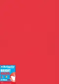 Butterfly Bright Board 160gsm A2 BRD450 (Pack 5) - Red image