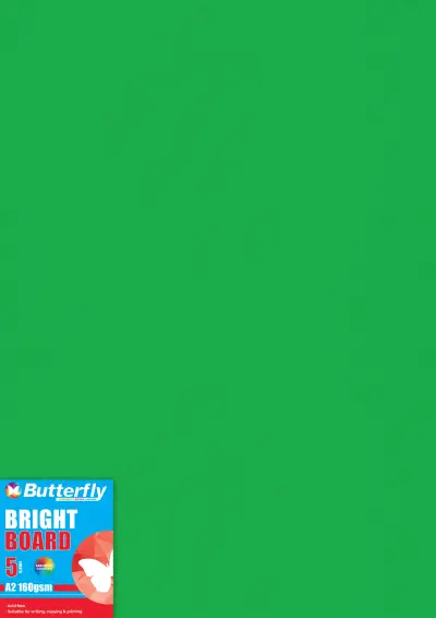 butterfly-bright-board-160gsm-a2-brd450-pack-5-green.jpg