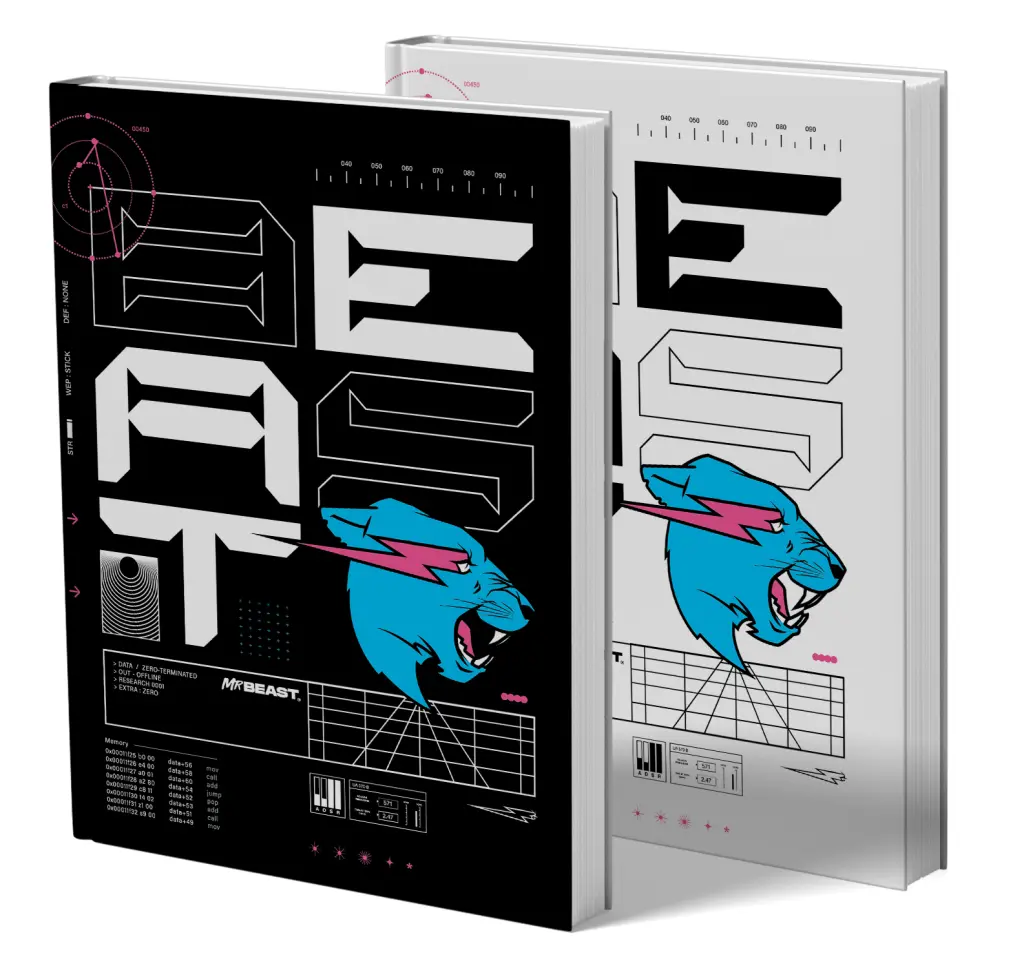 Mr Beast Book Covers - A4 Pre-Cut 5-Pack (8Bitcamo)