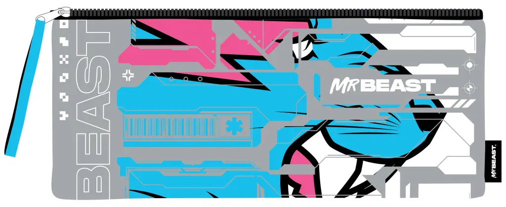 Mr Beast Pencil Case - 33Cm Deluxe (8Bitcamo)