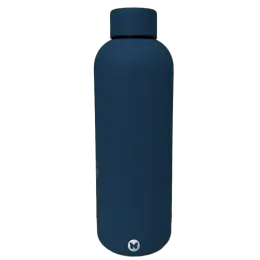 BUTTERFLY 500ml STAINLESS STEEL BOTTLE - Navy Blue