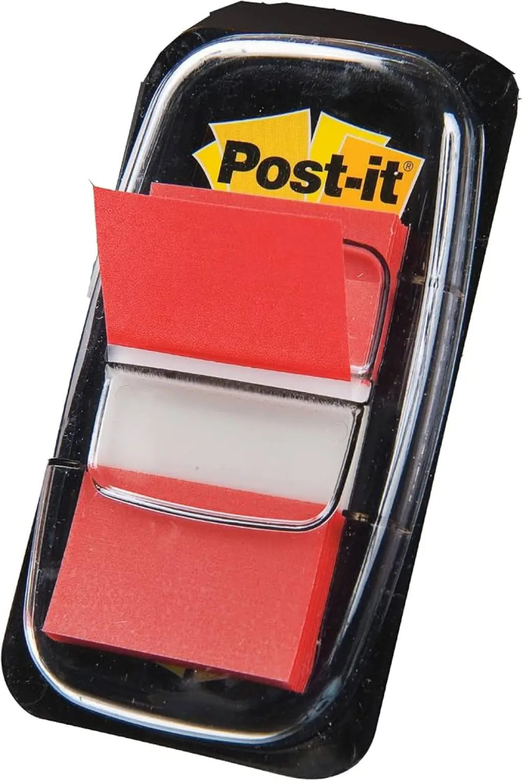 3M post-it flags & dispenser, repositionable 25mm x 43mm (50 flags) - Red