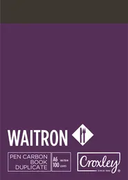 Croxley A6 Pen Carbon Waitron Book, 100 Page (JD16W)