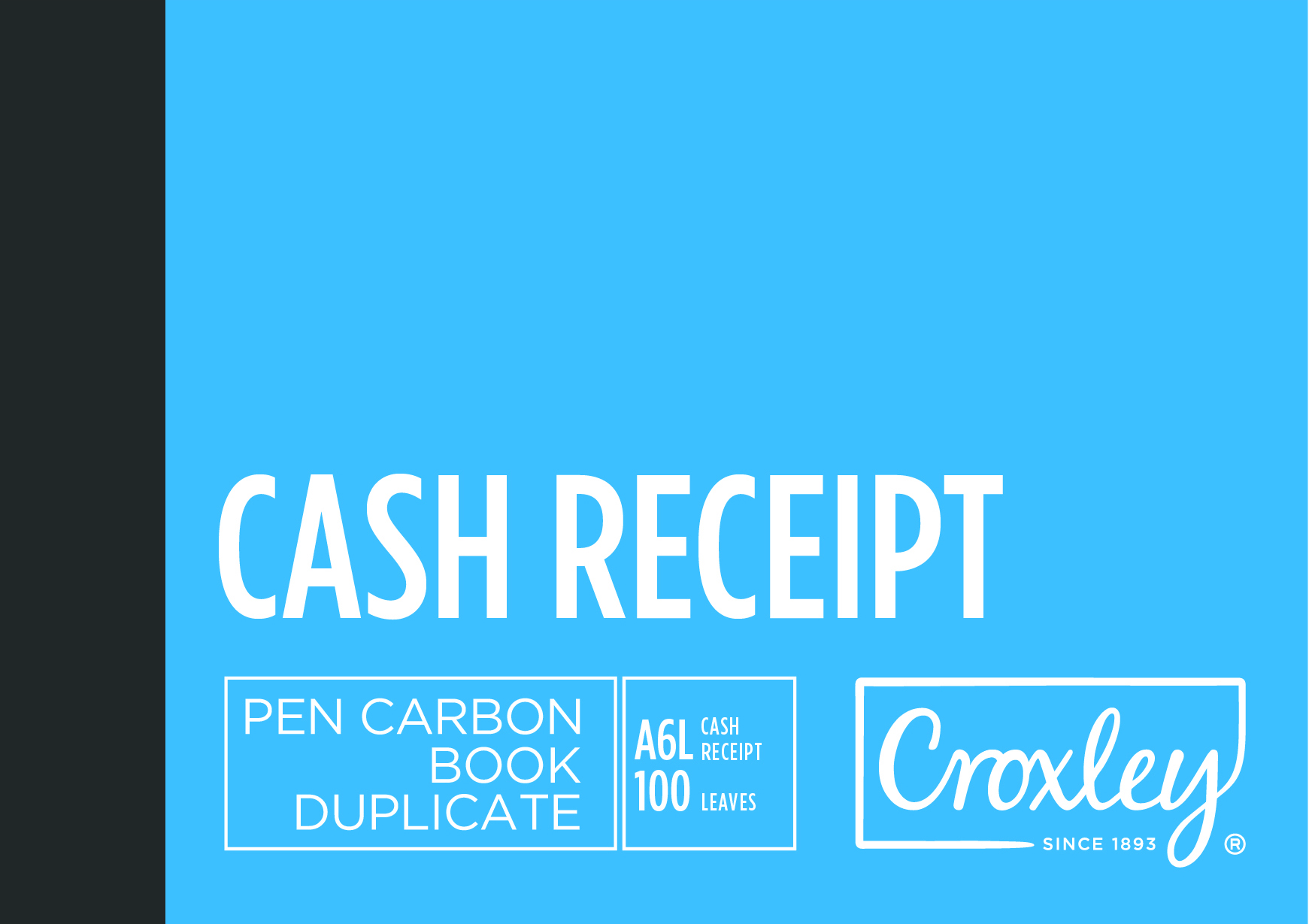 Croxley duplicate carbon book printed A6L 100pg JD16L (Per 1