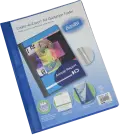 BANTEX Create A Cover Folder A4 PVC Clear Front B3210 - Blue image