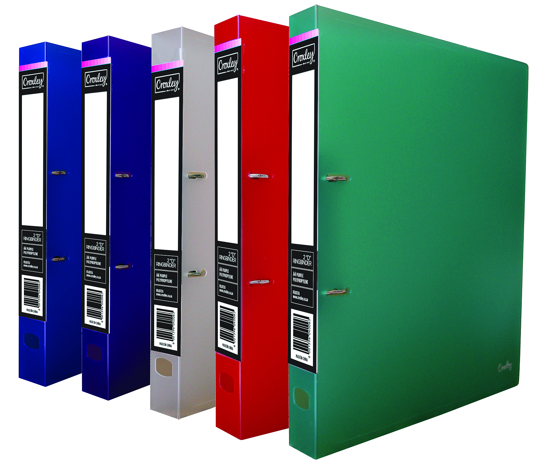 Croxley Translucent PVC 2 D Ringbinder A4 25mm JD831/FIL831
