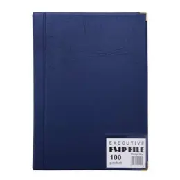 Flip File executive display book A4 100 pocket BA13100C (Per 1) - Blue