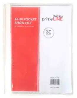 Waltons Primeline File Display A4 30 Pocket