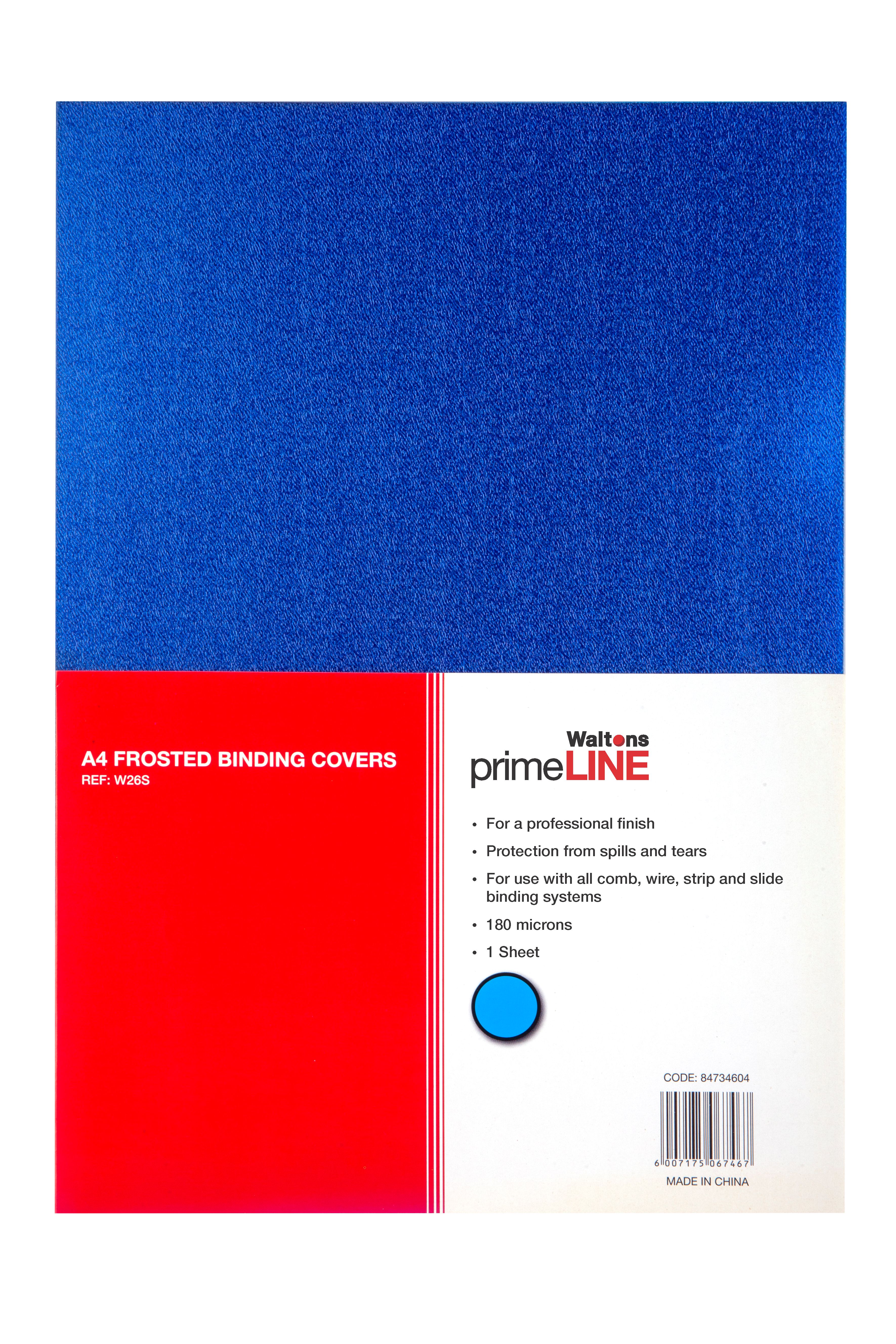 Waltons PrimeLine A4 180mic Frosted Stiple Finish Acetate Sheet