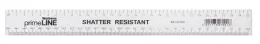 Waltons Primeline Shatter Resistant Clear Ruler 30cm