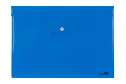 Waltons Primeline A4 Polypropylene Carry Folder with Press Stud CH201 (Each) - Blue