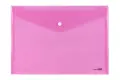 Waltons Primeline A4 Polypropylene Carry Folder with Press Stud CH201 (Each) - Pink image