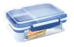 XO2 Rectangular Lunch Box with Yoghurt Container 1500ml O2-STORE7629 - Blue