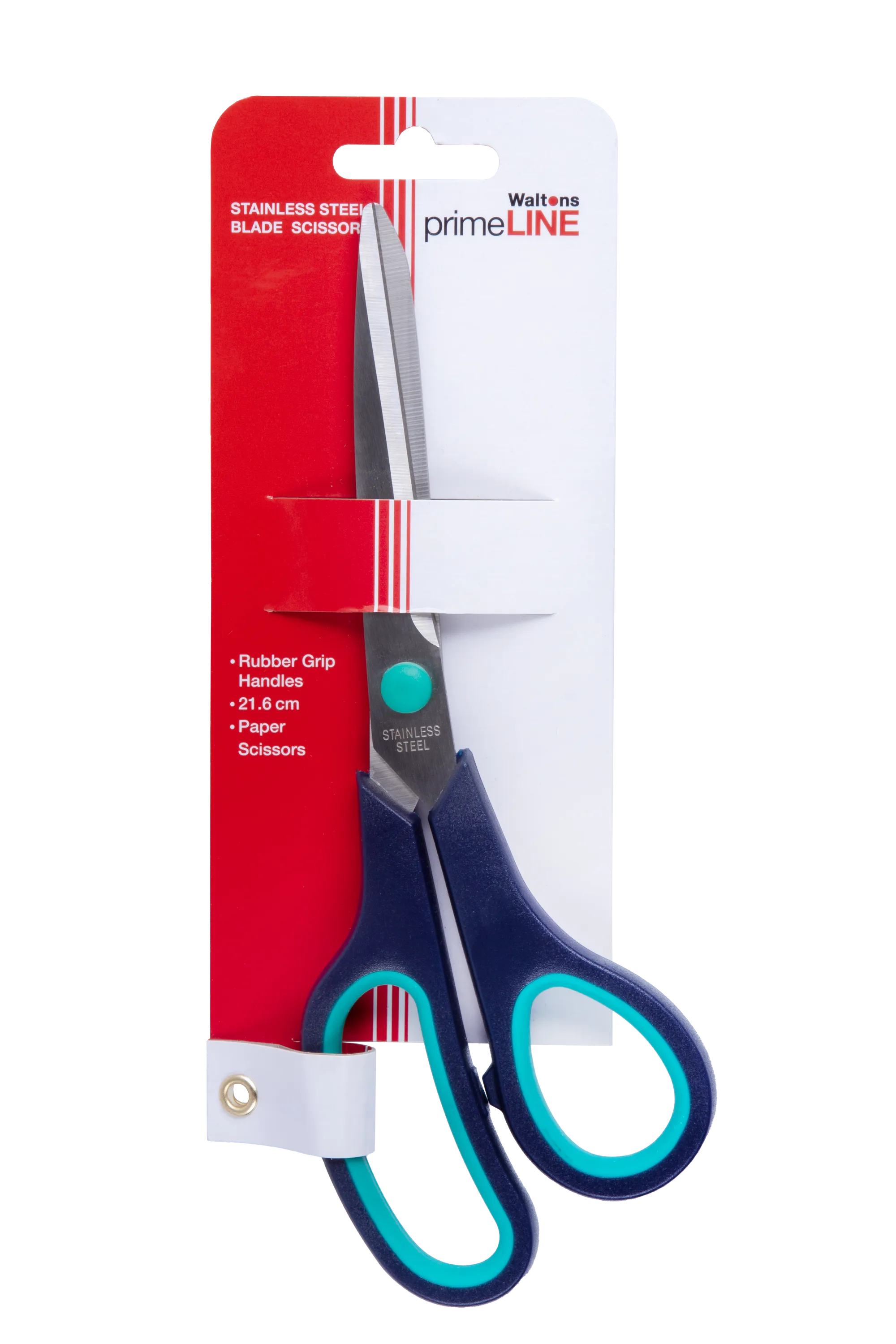 Waltons PrimeLine Stainless Steel 21.6cm Rubber Grip Scissor | Waltons