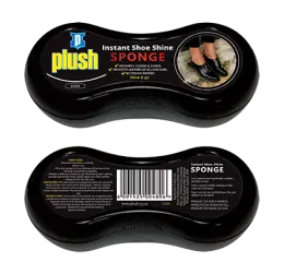 Plush Shoe Shine Sponge SS - Black