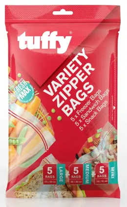 Tuffy Zipper Variety Bags (Pack of 15)