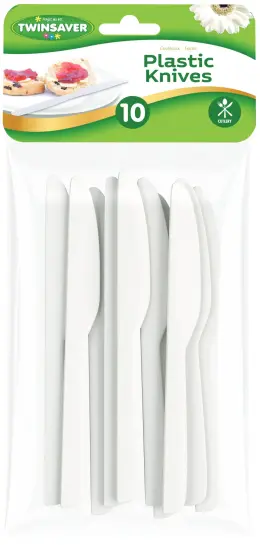 Twinsaver Plastic Knives (Pack of 10)