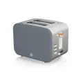 Swan Nordic 2 Slice Stainless Steel Toaster SNT2 - Grey image