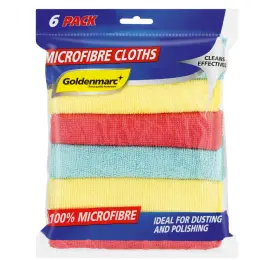 Goldenmarc Microfibre Cloth 6 Pack (30 x 30 cm)