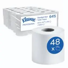 Kleenex Standard Roll Toilet Tissue 2 Ply (48 Rolls)