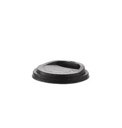 Green Home Compostable Hot Cup Lid White 350/500ml Pack 1000 - Black