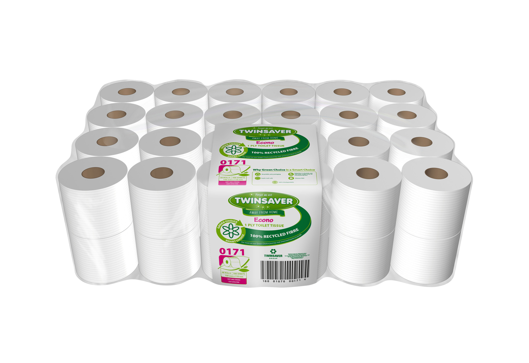 Twinsaver 1 Ply Econo Toilet Tissue 0171 Pack 48 | Waltons
