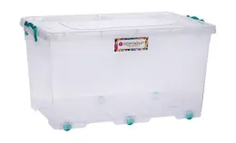 Contour Clip & Lock Storage Box - 50L (Clear) | SB-0050-CL-DY-B