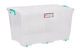 Contour Clip & Lock Storage Box - 80L (Clear) | SB-0080-CL-DY-B