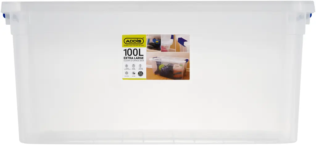 Addis Clear Storage Box XL - 100L (Clear) | 9988CL