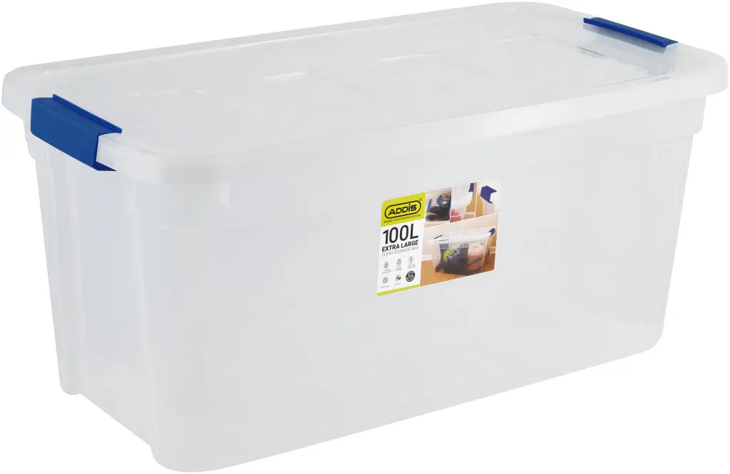 Addis Clear Storage Box XL - 100L (Clear) | 9988CL