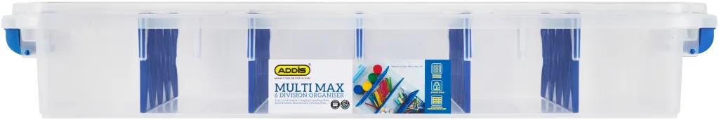 Addis Multi Max Storage Box - 6 divisions (Clear) | 9999CL