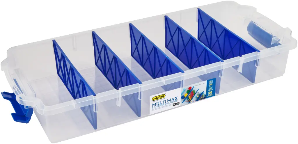 Addis Multi Max Storage Box - 6 divisions (Clear) | 9999CL