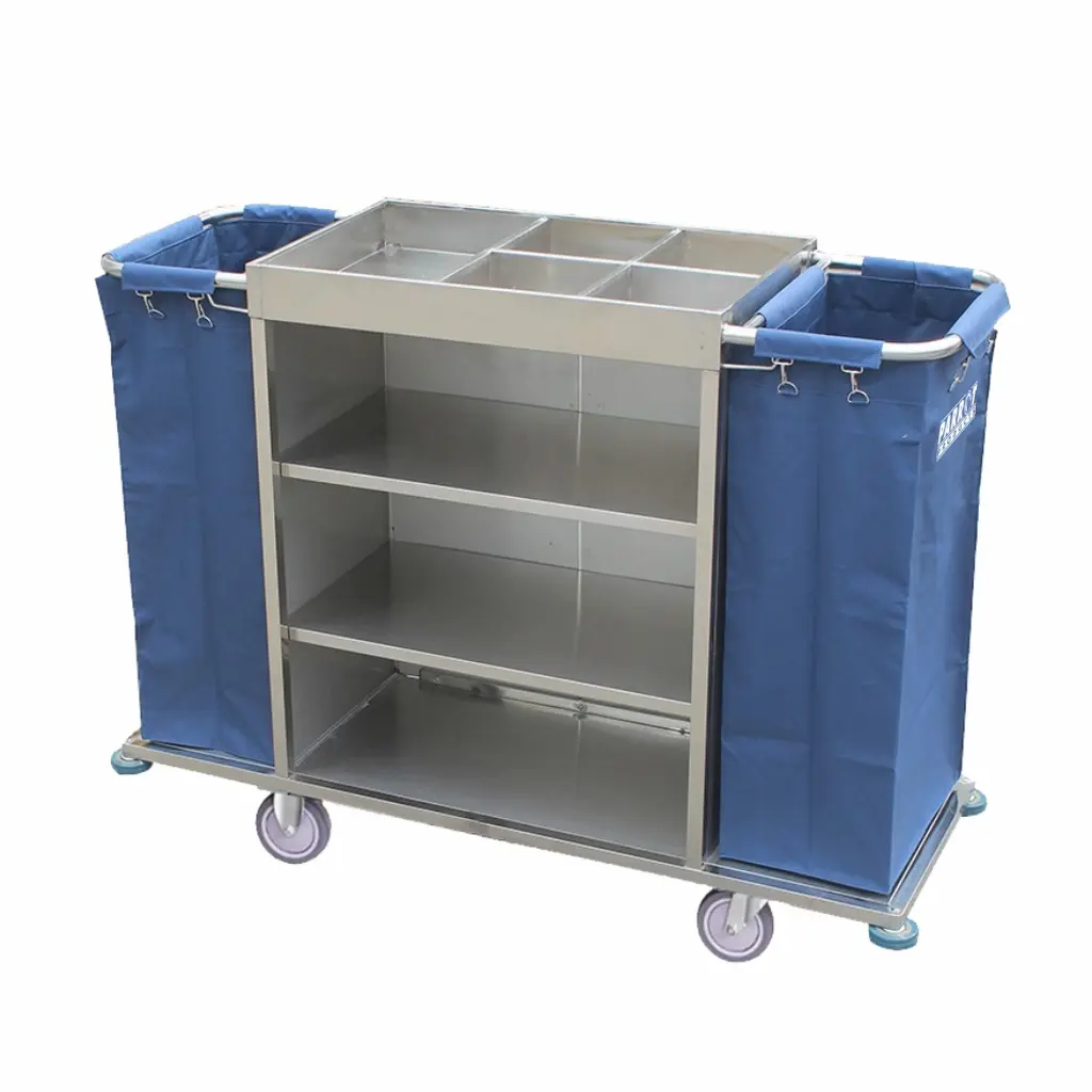 Parrot Stainless Steel Housekeeping Service Trolley JA0708