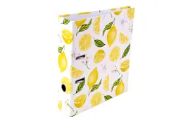 Kenzel A4 70mm Fashion Lever Arch File - Lemon