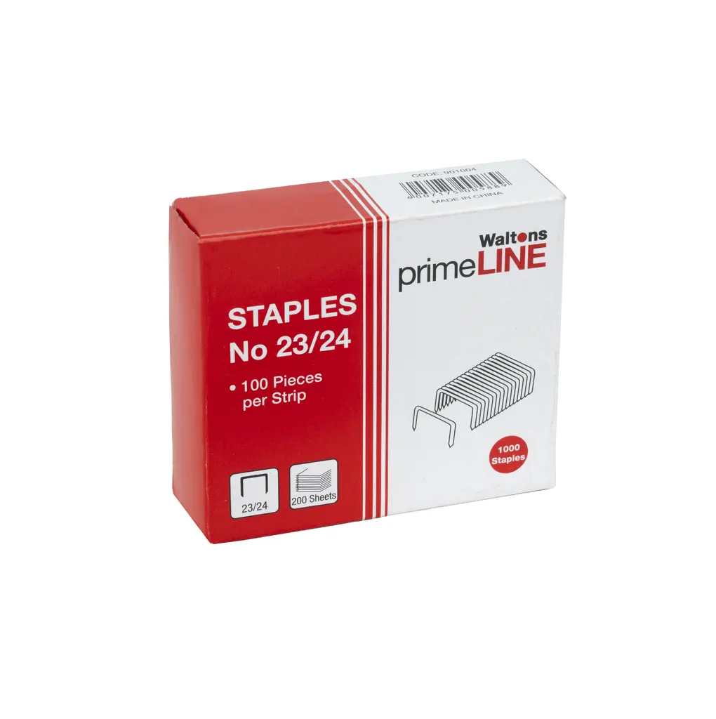 Waltons Primeline Staples 24mm No23/24 (Box 1000)