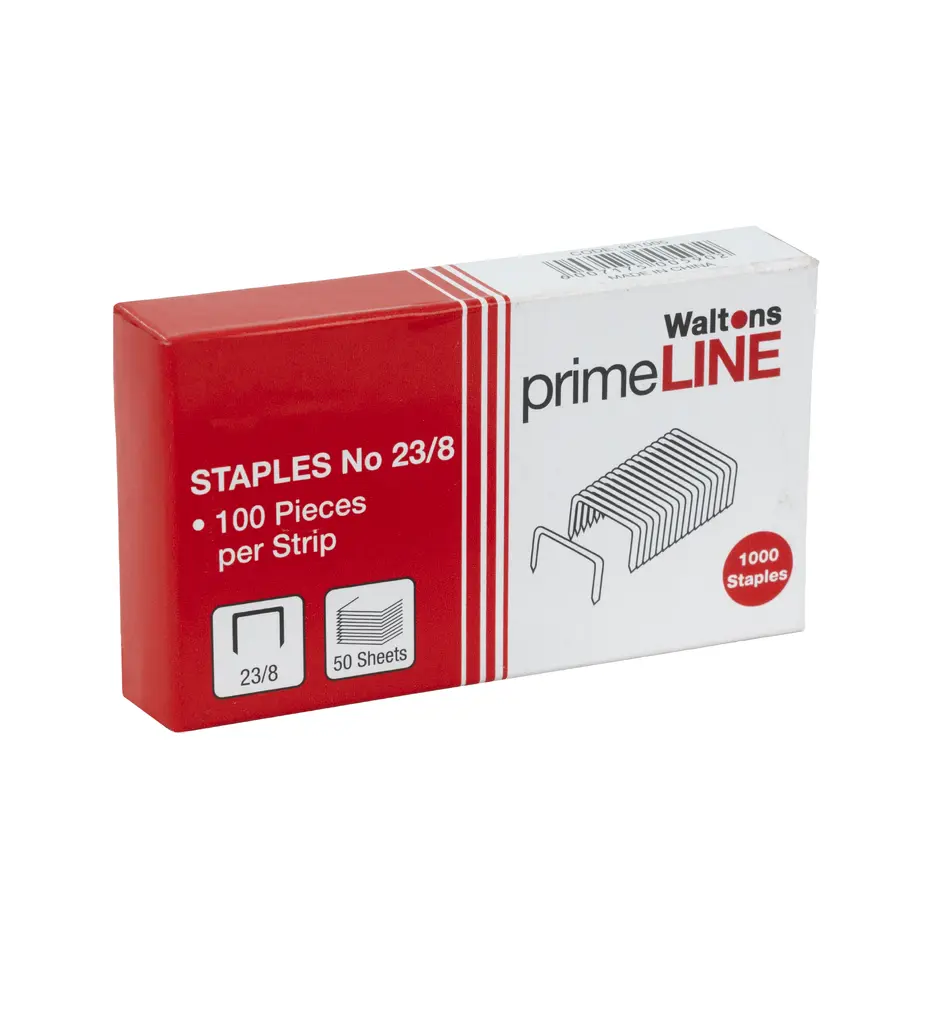 Waltons Primeline Staples 8mm No23/8 (Box 1000)