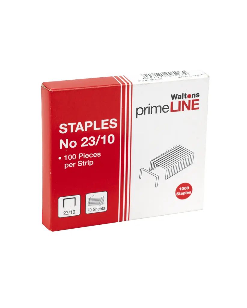 Waltons Primeline Staples 10mm No23/10 (Box 1000)