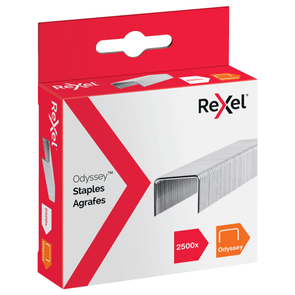 Rexel Odyssey Staples Heavy Duty Boxed 2500 9mm Box 2500 | Waltons