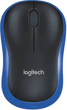 Logitech M185 Wireless Mouse Blue Flag