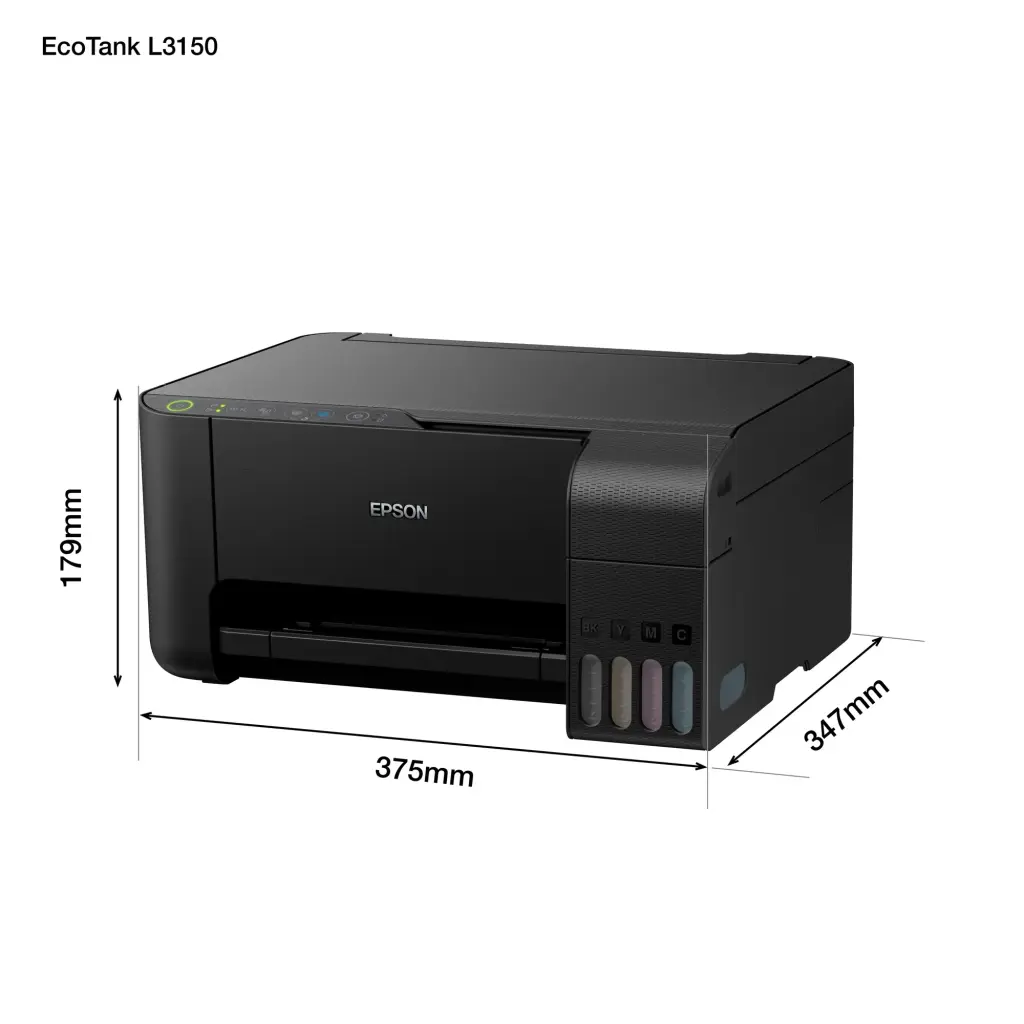 Epson Ecotank L3150 | A4, 3-in-1 Multifunction Home Printer (C11CG86407)